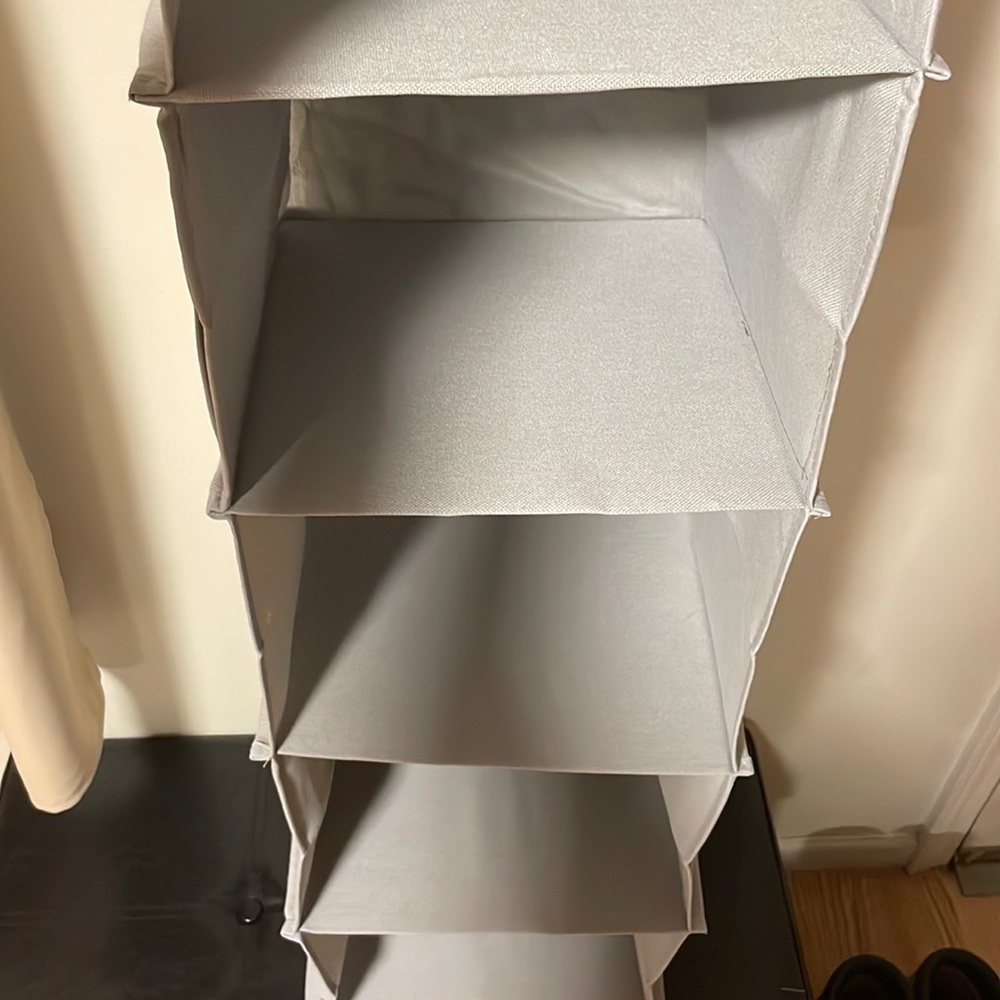 Closet shoe organizer fits six